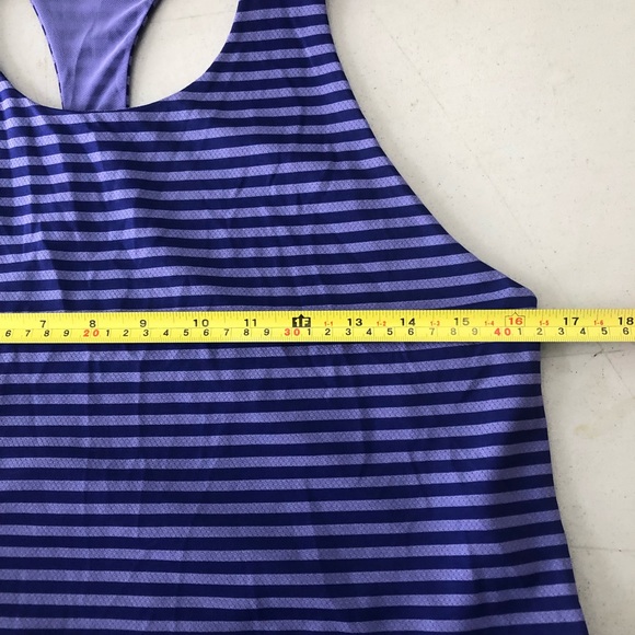 Calia by Carrie Underwood Purple Striped Move Racerback Tank Top Size Small - Picture 8 of 10